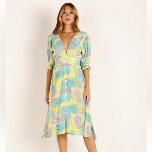 Faithful the Brand Rafa midi dress in Lera floral print